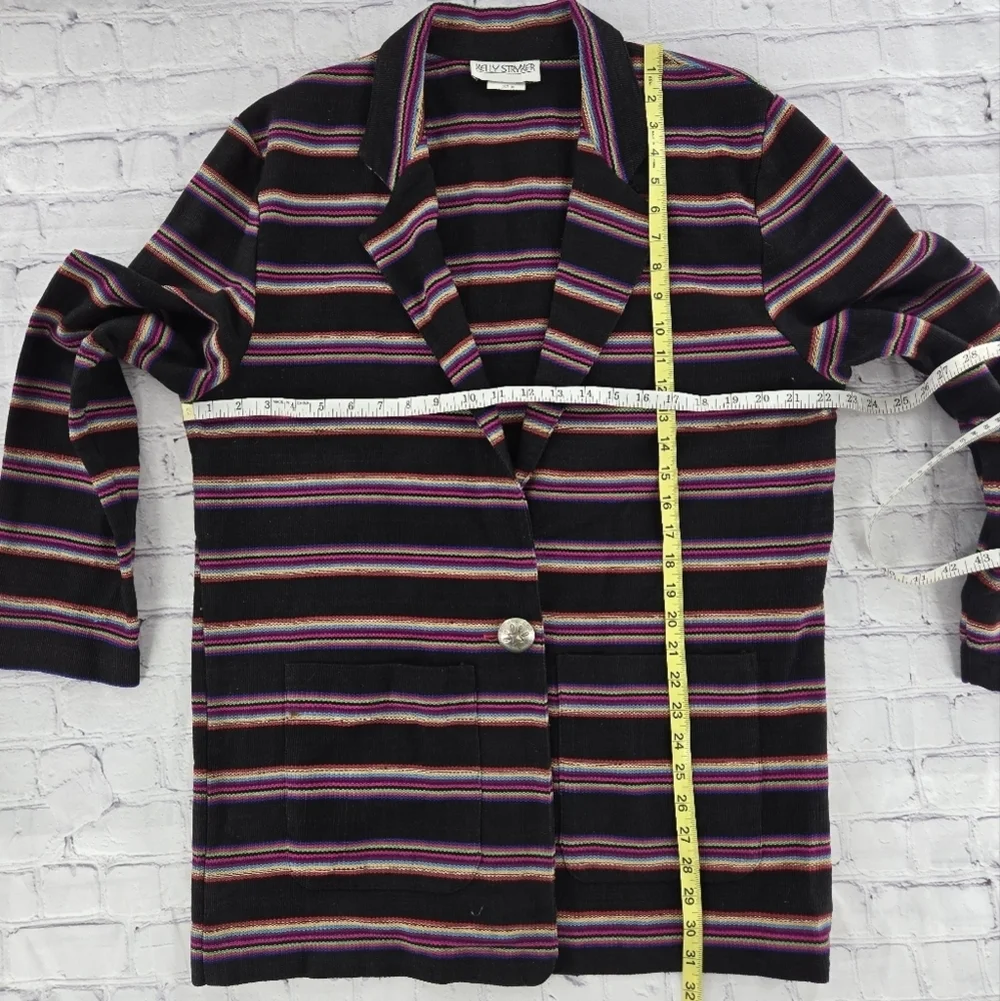 Kelly Stryker Western Colorful Striped Chic Blazer